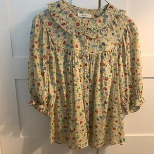 Doen floral print button down blouse